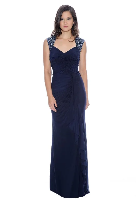 Decode 1.8 - 182852 Princess Anne Style Jersey Sheath Dress - 1 pc Navy In Size 6 Available